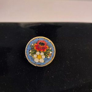 Micro Mosaic small round Pin